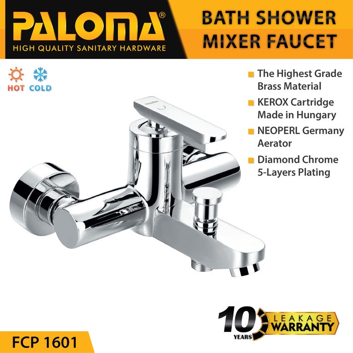 PALOMA FCP 1601 Keran Mixer Bathtub Shower Mandi Panas Dingin Kran Air