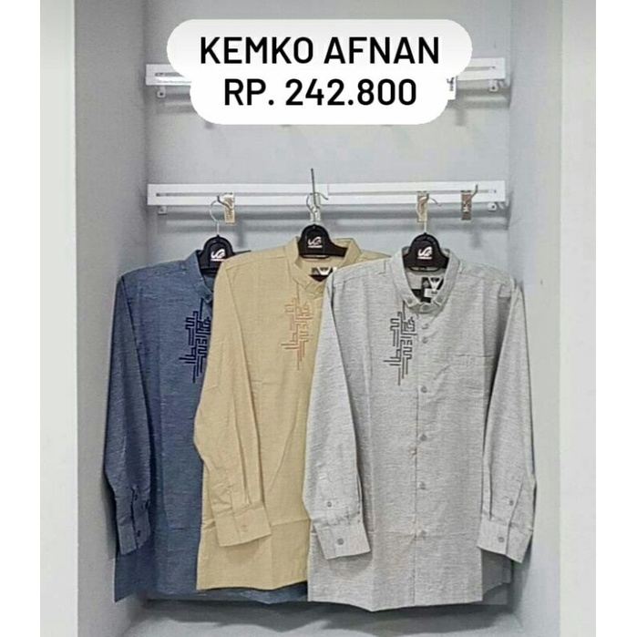 KEMKO AFNAN V1 RABBANI - Baju Koko Rabbani - Kemeja Koko Afnan Rabbani - Baju Koko Rabbani Lengan Ka