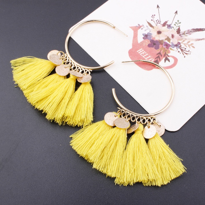 Rumbai anting-anting baru Eropa dan Amerika populer ornamen gaya etnik BANYUAN anting-anting fashion