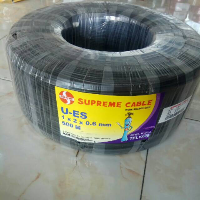 KABEL TELEPON SUPREME 1x2x0.6 mm meteran
