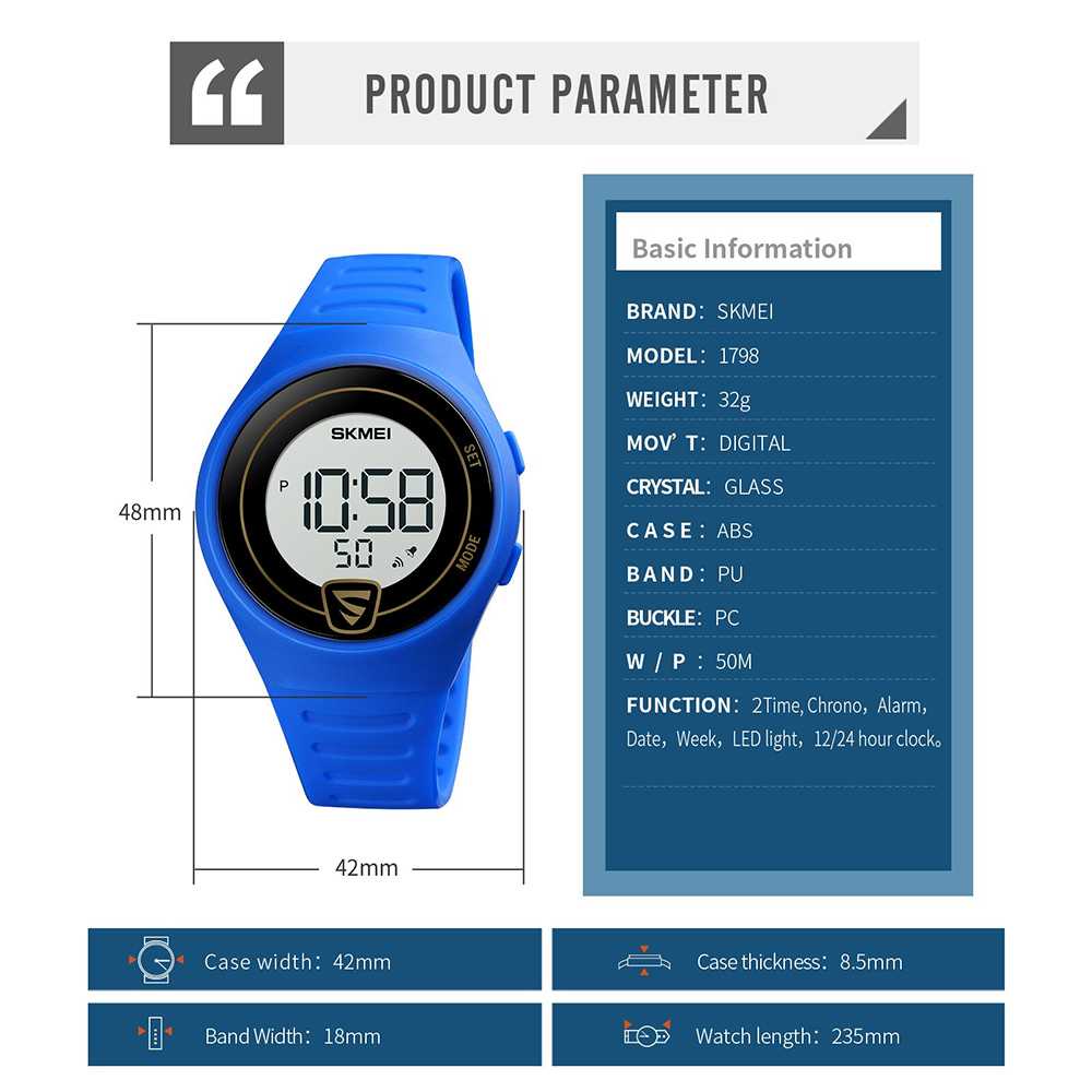 SKMEI Jam Tangan Digital Pria Sport - 1798
