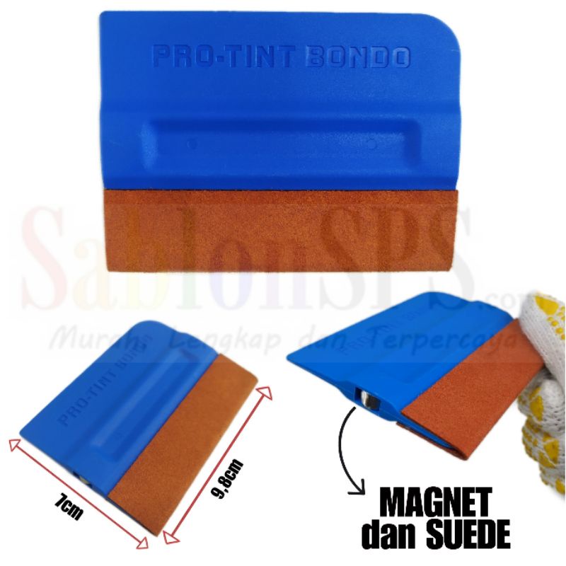 SCRAPER KAPE PRO-TINT BONDO MAGNET SUEDE ALAT PASANG STIKER
