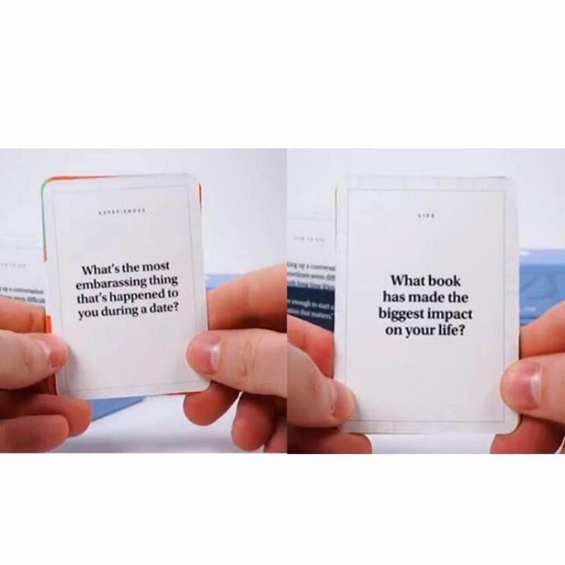 Icebreaker Deep Talk Conversation game cards