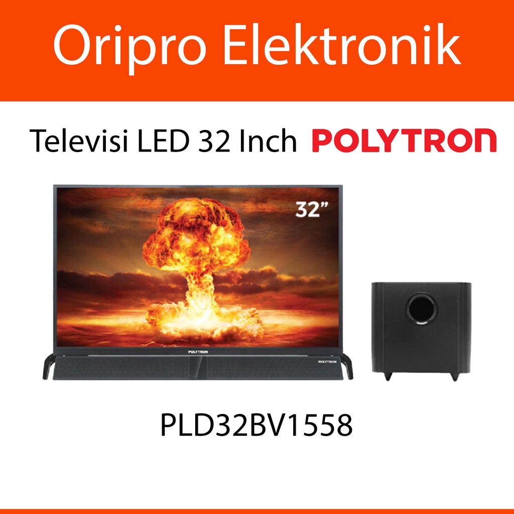 Televisi LED 32 Inch Polytron Soundbar Subwoofer PLD32BV1558