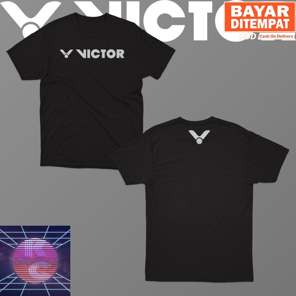 KAOS BAJU VICTOR OLAHRAGA BADMINTON BIG SIZE JUMBO KAOS PRIA WANITA