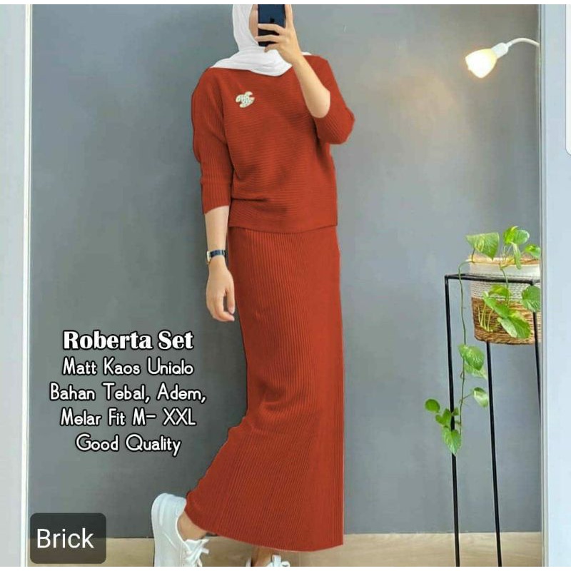 ROBERTA SET RAJUT/ SETELAN RAJUT