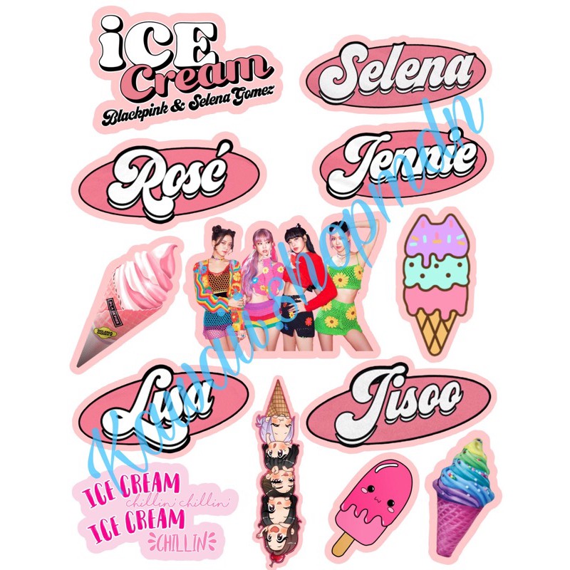 

BLACKPINK ICE CREAM STIKER