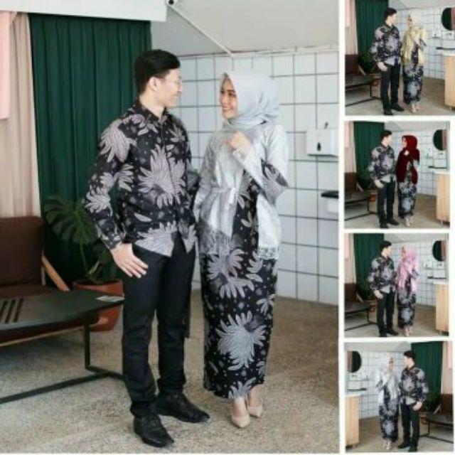 ( Termurah Ready 2 Warna) Couple Batik Danilla Bunga Pager Tille Premium Abimanyu