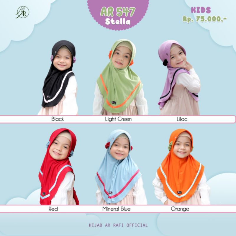 Hijab Arrafi Anak Terbaru AR 547 Kids