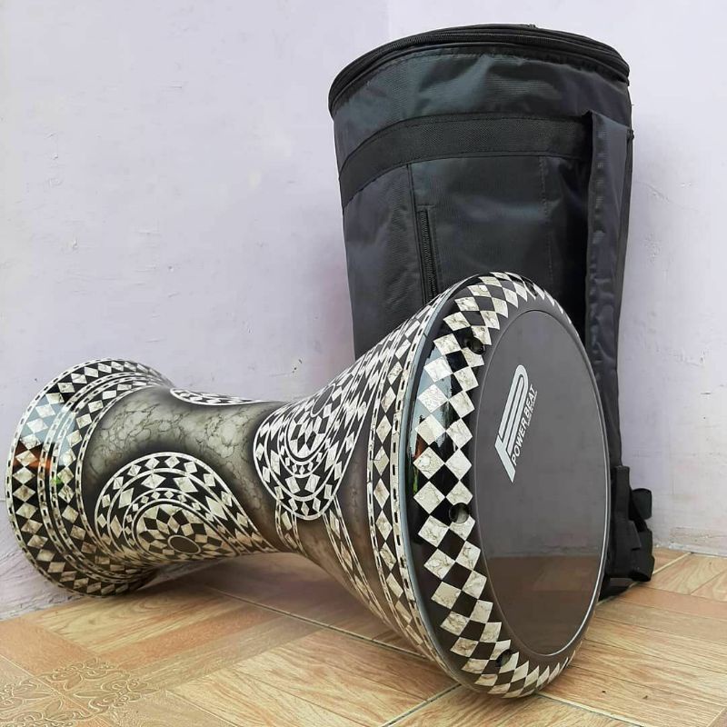 Darbuka Dumbuk Calti Calty 8 In Inch Inci Mika Power Beat Murah Free Tas Ransel + Plus Kunci L Lengk