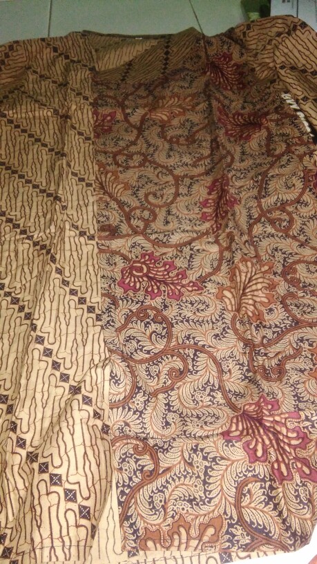 Dress Batik Tunik Seling Genes Kombi All Size Lengan Pendek Dan Lengan Panjang