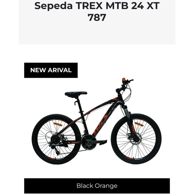 Sepeda MTB 24” TREX XT-787 nota