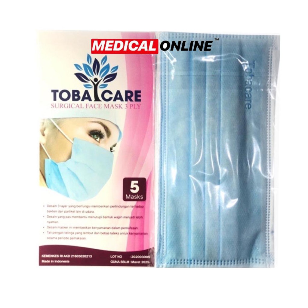 MASKER ONEMED EARLOOP KARET 3 PLY MEDICAL ONLINE MEDICALONLINE