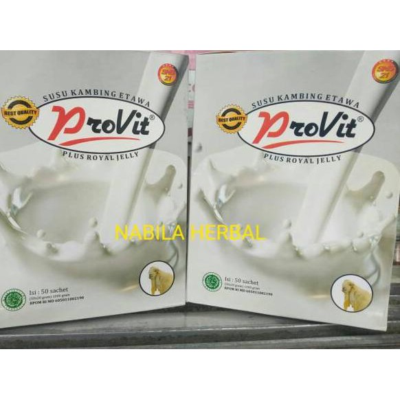 

(97879) Susu Kambing Etawa Royal Jely Provit isi 50 sachet