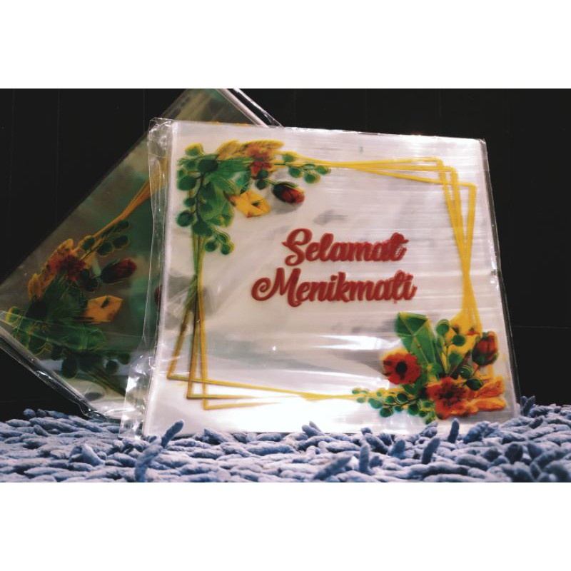Plastik Selamat Makan ukuran 20x20 cm