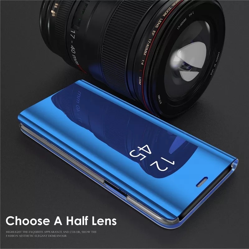 Flip Smart Mirror REDMI NOTE 11 11S 11 PRO 10S 10 PRO 9 9S 9 PRO MAX Auto Lock Clear Case Standing Cover