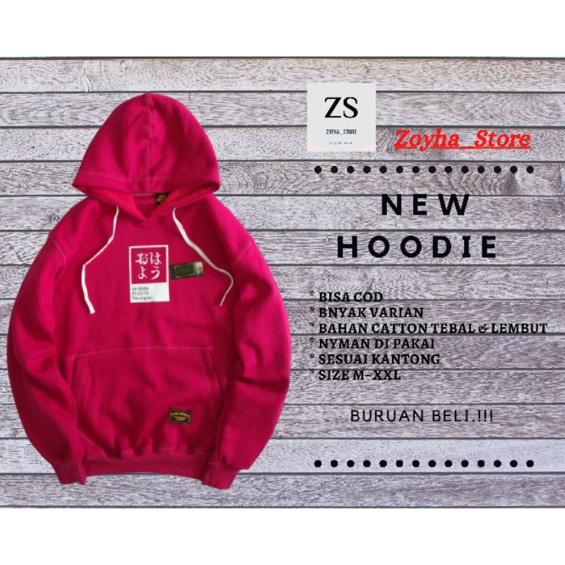 Fasion Hoodie Pria Distro Terlaris Dan Terbaru 2021 Bahan Catton Flecee Tebal Qualitas Terbaik