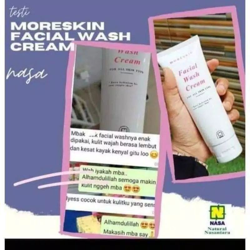 COD GRATIS Facial Wash Pembersih Pelembut Penghalus Muka Moreskin