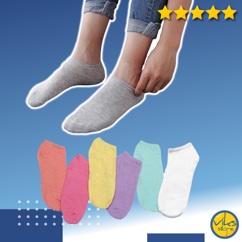 Kaos Kaki Semata Kaki Pendek Polos Unisex Nyaman Distro Lokal Blackkelly