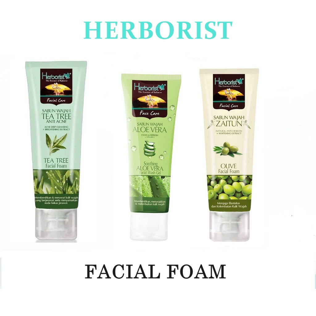 (BOSS) HERBORIST Facial Foam 80ml - Herborist Sabun Wajah - Herborist Facial Wash - Sabun Cuci Muka