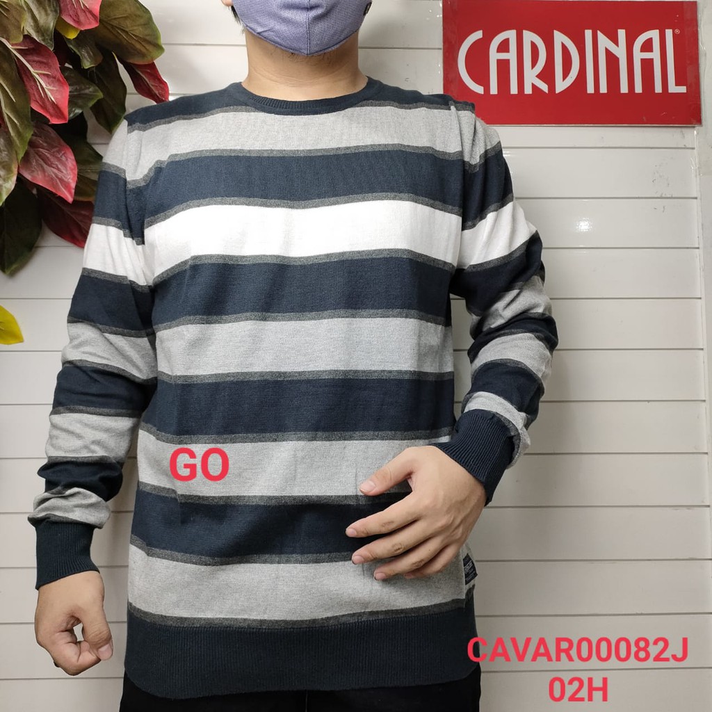 gof CSJF CARDINAL SWEATER JEANS Salur Lengan Panjang