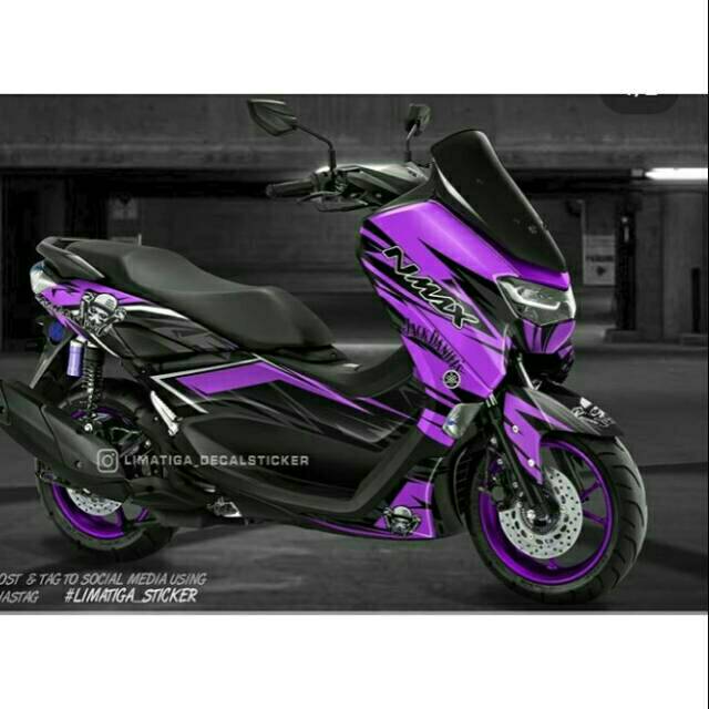 Decal full body new yamaha nmax grafis ungu pilihan warna