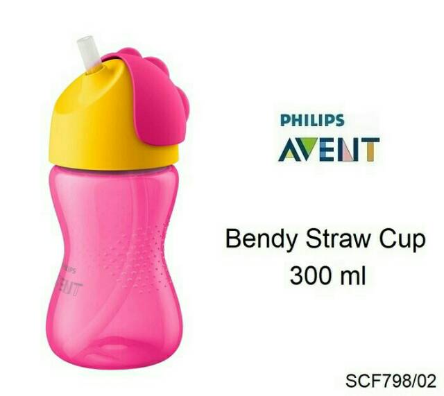 Avent Straw Cup BENDY STRAW 300ml / Botol Minum Avent Sedotan Avent Dinosaurs Cup