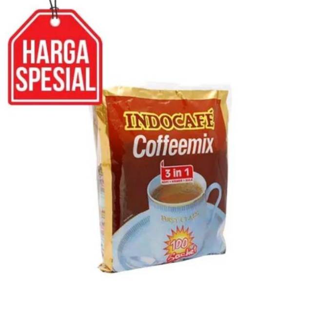 Indocafe Coffeemix 3 in 1 [100 sachet / 20 gr]