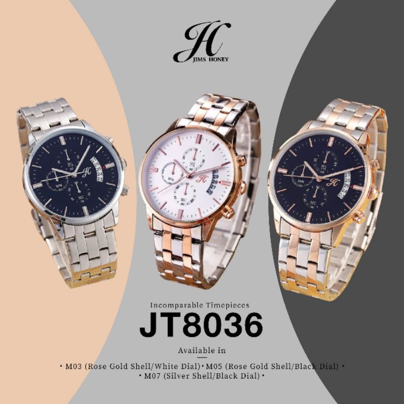 JT8036 JAM TANGAN PRIA JIMS HONEY ( BISA COD )