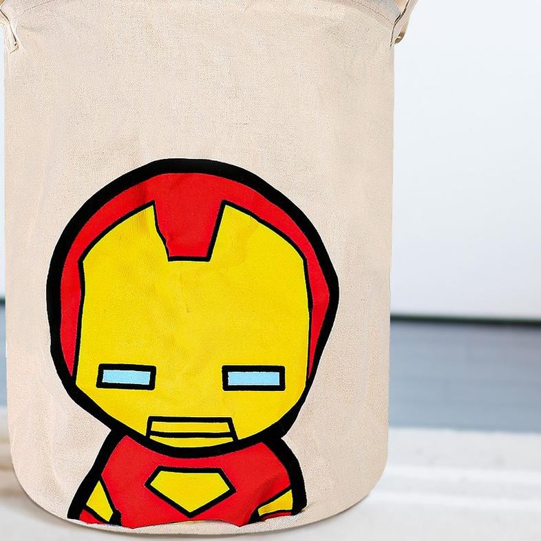 ✰ MINISO Tempat Penyimpanan Multifungsi Marvel Storage Box Keranjang Baju Cucian Pakaian Kotor ☇