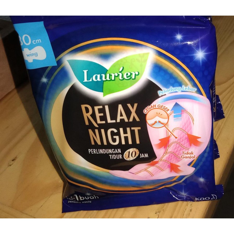 Pembalut Laurier Relax Night 1 Renceng