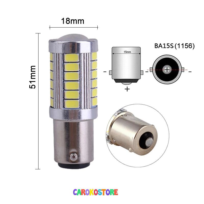 Lampu Led bayonet 1156 sein mundur rem