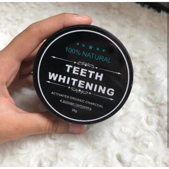 Pemutih Gigi Alami ORIGINAL Teeth Whitening Charcoal Powder Arang Bubuk Senyum Cantik