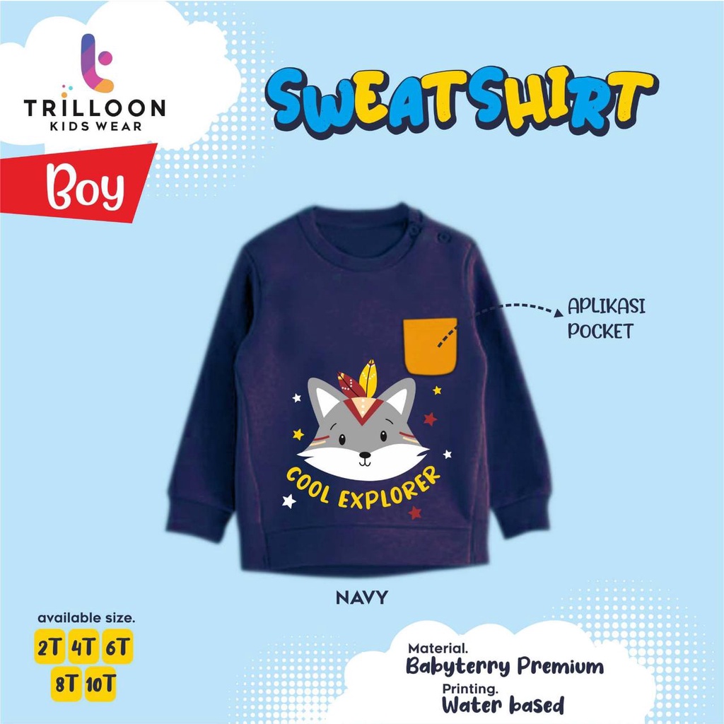 Sweatshirt anak Sweater Trilloon