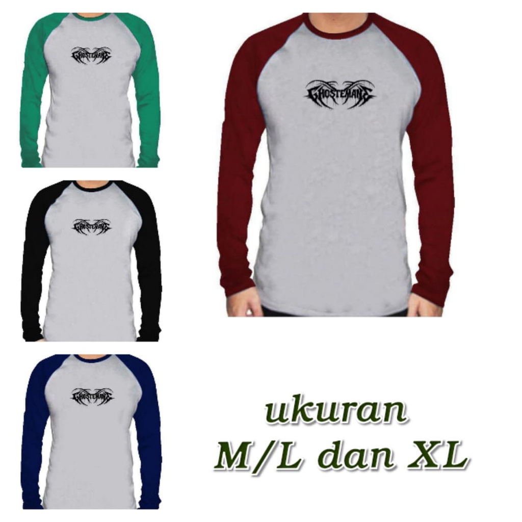 Kaos Raglan BOSETMAN / kaos atasan lengan panjang  / kaos kekinian / kaos terlaris / baju lebaran - alipio fashion