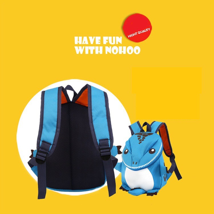 TAS RANSEL ANAK SEKOLAH TK  3D MOTIF DINOSOUR NOHOO
