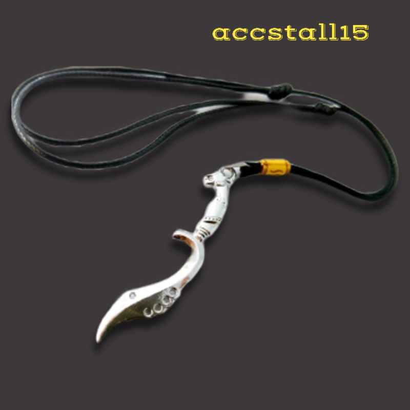 Kalung tali bandul kujang terbaru/kalung tali bandul pria&wanita/kalung talii bandul termurah/kalung