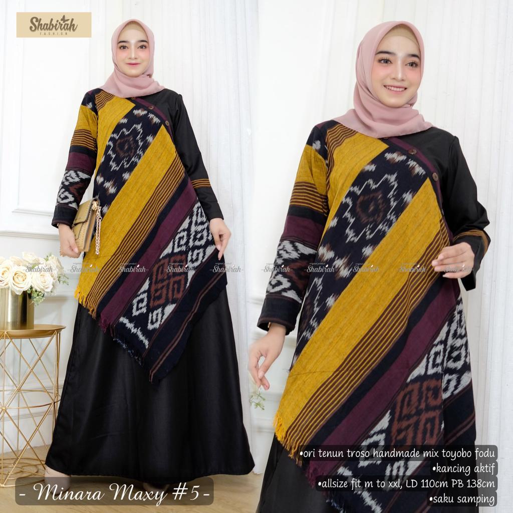 Gamis Tenun Ori Troso Motif Seling // Gamis Tenun Original Terbaru