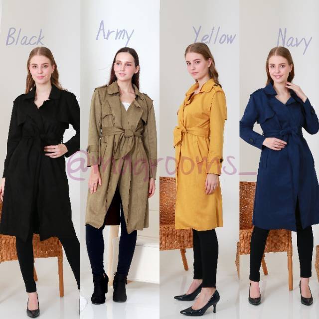 PREMIUM LOCAL LONG SUEDE COAT TRENCH COAT WINTER COAT JAKET WANITA LONGCOAT OUTER PREMIUM IMPORT