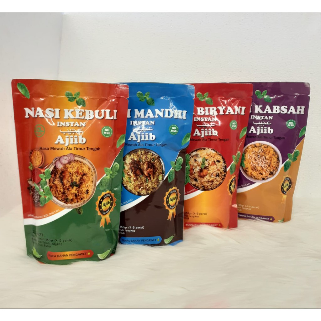 

BERAS BASMATI DENGAN BUMBU INSTANT (KEBULI, MANDHI, BIRYANI, DAN KABSAH)