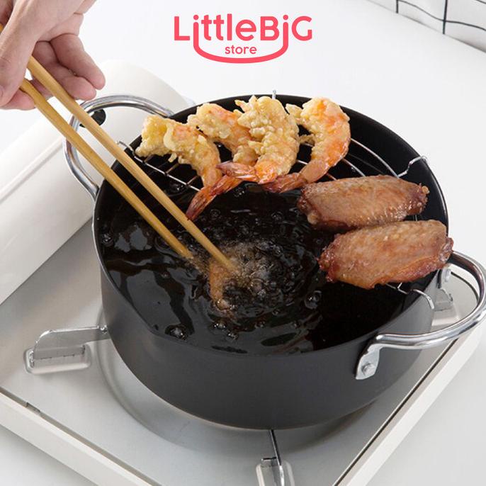 Panci Penggorengan Deep Fryer Wok Pan 20 cm Manual Deep Fryer Akebonno