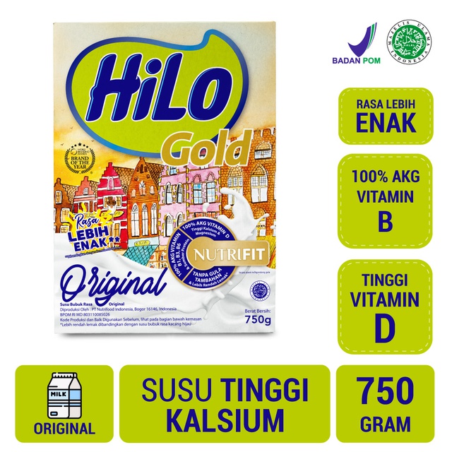 

HiLo Gold Susu Tinggi Kalsium Original 750 gr