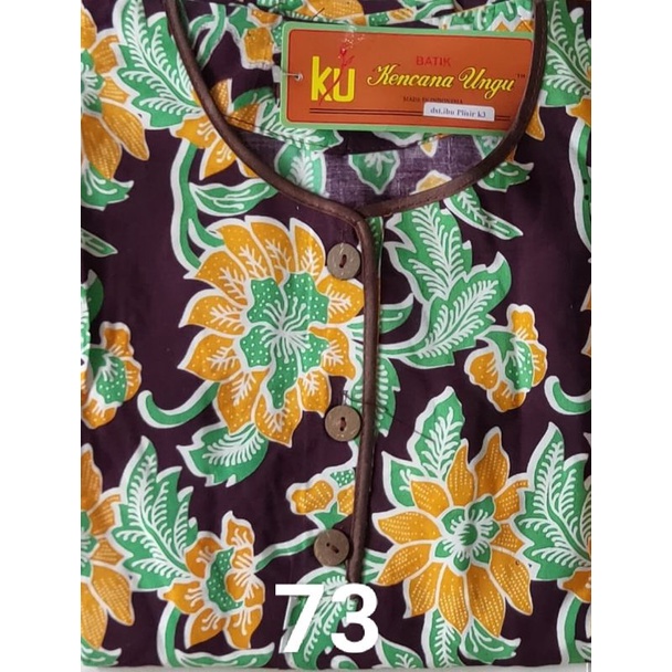 Daster Kencana Ungu Plisir K3 label coklat-24