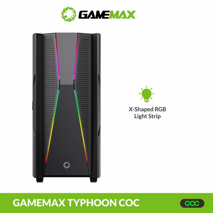 Casing PC Gaming Komputer Gamemax Thypoon COC