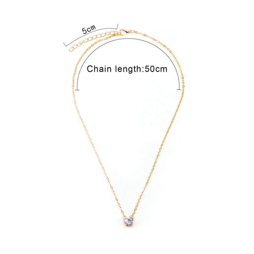 Hu Hu Hu Hu Hu Alat Bantu Pasang Kacamata♡ Kalung Rantai Tipis Hias Cubic Zirconia Untuk Wanita