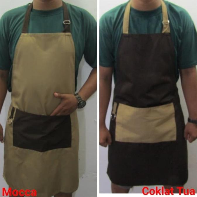 ------] celemek barista / apron barber / apron chef / apron barista