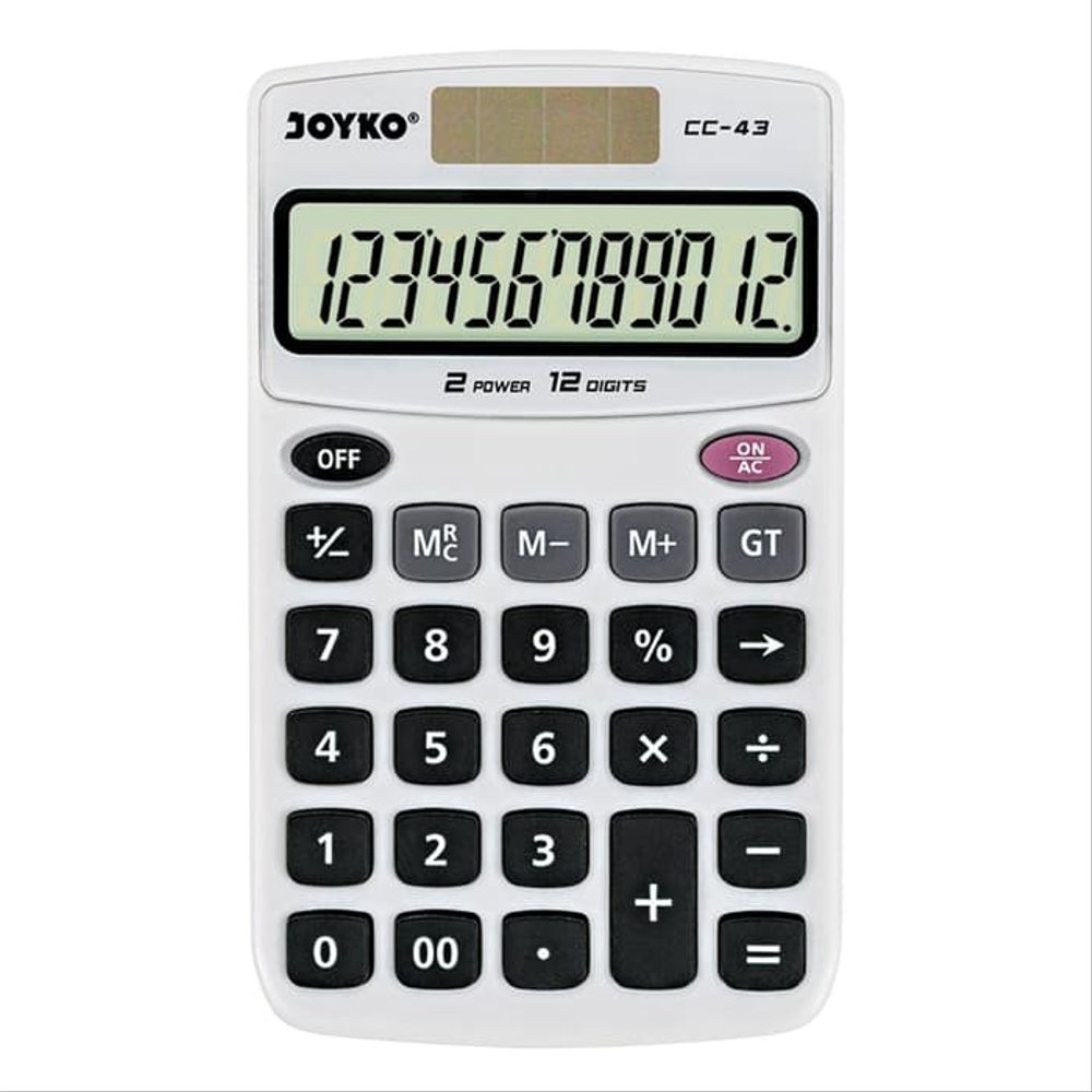 

Joyko Calculator CC-43 Kalkulator Mini CC43 12 Digits Kecil Saku ORI MURAH ORIGINAL