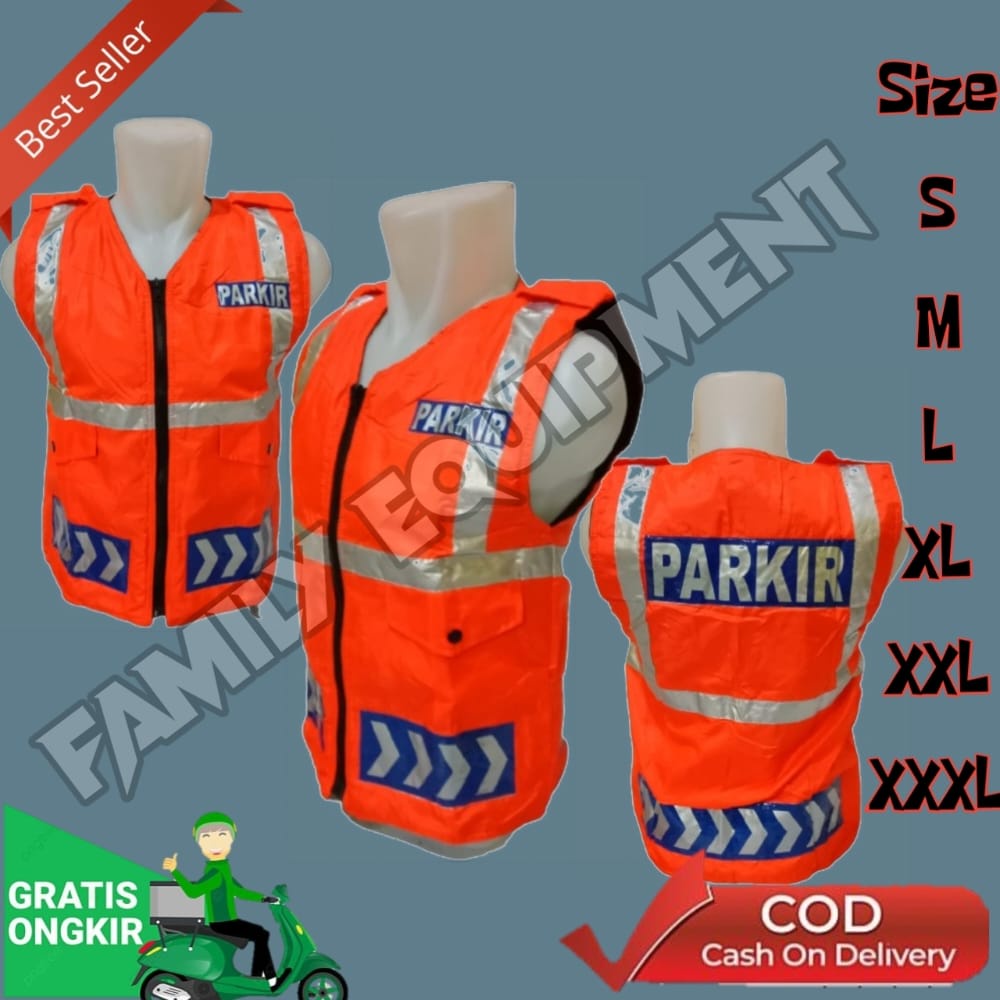 Rompi Parkir | Rompi Parkir Pria | Rompi Outdoor | Parasut | Rompi Parkir Parasut | Vest Parkir/Outd