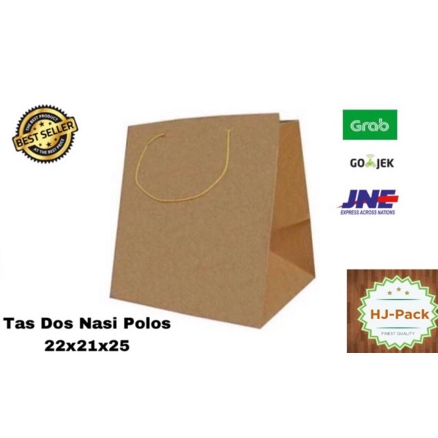 

PAPERBAG DUS NASI COKLAT POLOS UK 22X21X25CM / TAS KERTAS NASI COKLAT / GOODIEBAG COKLAT ISI 20PCS MINIMAL ORDER 20PCS