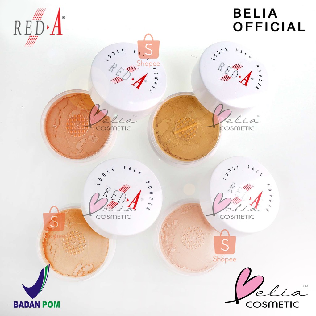 ❤ BELIA ❤ RED A Loose Powder (✔️BPOM) Bedak Tabur | Viva